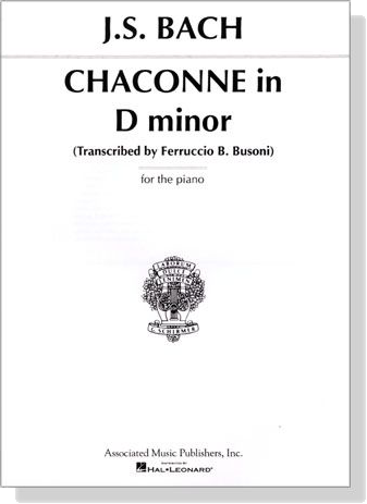 J.S. Bach【Chaconne in D minor】for the Piano