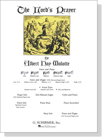 The Lord's Prayer by【Albert Hay Malotte】Vocal Duet , Alto and Baritone