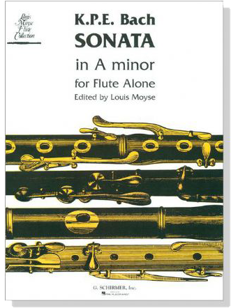 K(C). P. E. Bach【Sonata in A minor】for Flute Alone