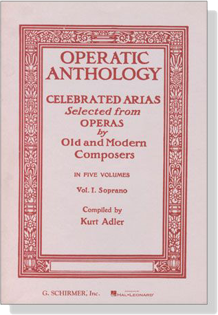Operatic Anthology , Vol.Ⅰ Soprano