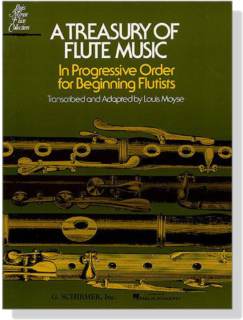 【A Treasury of Flute Music】in Progressive Order for Beginning Flutists for Flute & Piano