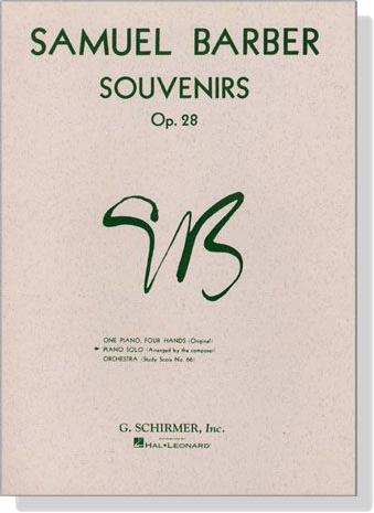 Samuel Barber【Souvenirs , Op. 28】Piano Solo
