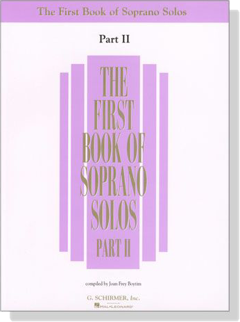 The First Book of Soprano Solos , Part Ⅱ