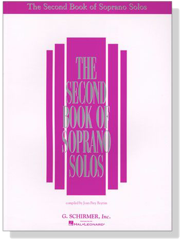 The Second Book of Soprano Solos The Second Book of Soprano Solos