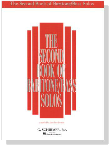 The Second Book of Baritone/Bass Solos The Second Book of Baritone/Bass Solos