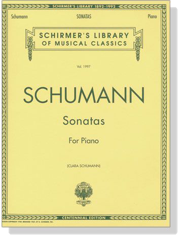 Schumann【Sonatas】For Piano