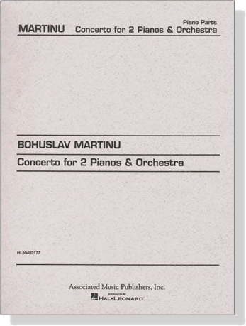 Martinu【Concerto】for 2 Pianos & Orchestra