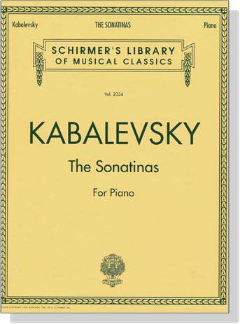 Kabalevsky【The Sonatinas , Op. 13】For Piano