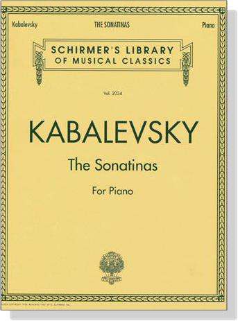 Kabalevsky【The Sonatinas , Op. 13】For Piano Kabalevsky【The Sonatinas , Op. 13】For Piano