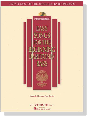 Easy Songs for the Beginning Baritone／Bass【CD+樂譜】