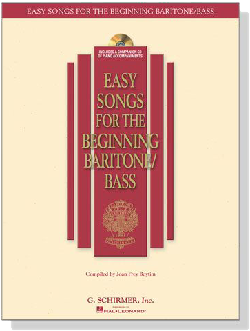 Easy Songs for the Beginning Baritone/Bass【CD+樂譜】 Easy Songs for the Beginning Baritone/Bass【CD+樂譜】