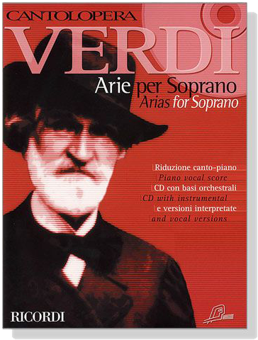 Cantolopera : Verdi【CD+樂譜】Arie per Soprano/Arias for Soprano Cantolopera : Verdi【CD+樂譜】Arie per Soprano/Arias for Soprano