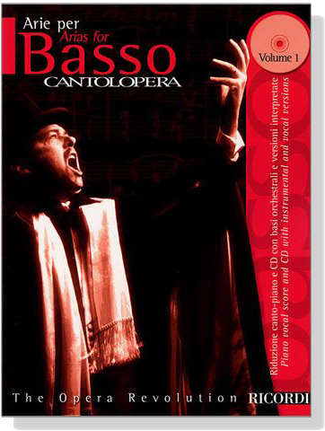 Cantolopera【CD+樂譜】Arie Per Basso- Volume 1