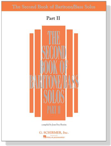 The Second Book of Baritone/Bass Solos , Part Ⅱ The Second Book of Baritone/Bass Solos , Part Ⅱ