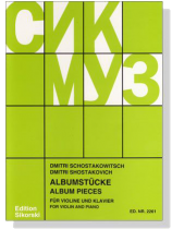 Dmitri Shostakovich【Album Pieces】for Violin and Piano