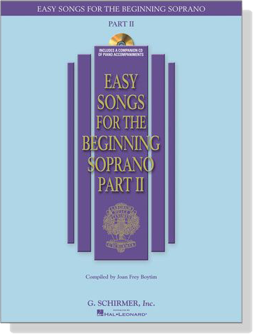 Easy Songs for the Beginning Soprano , Part Ⅱ【CD+樂譜】