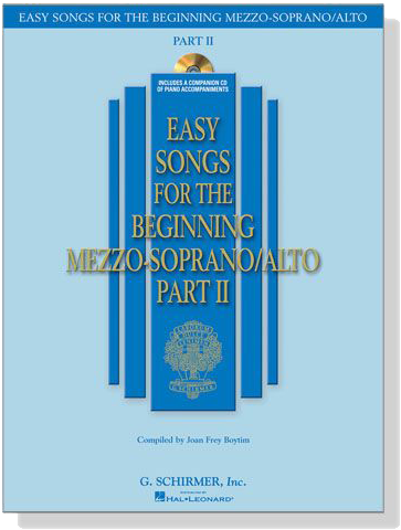 Easy Songs for the Beginning Mezzo-Soprano/Alto , Part Ⅱ【CD+樂譜】 Easy Songs for the Beginning Mezzo-Soprano/Alto , Part Ⅱ【CD+樂譜】