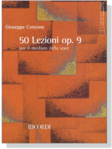 Giuseppe Concone【CD+樂譜】50 Lezioni Op. 9 , per il medium della voce Giuseppe Concone【CD+樂譜】50 Lezioni Op. 9 , per il medium della voce