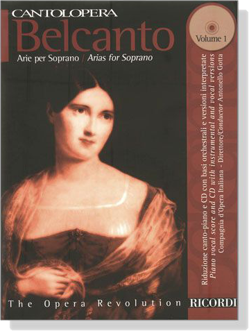 Cantolopera【CD+樂譜】Belcanto Arie per Soprano／Arias for Soprano－Volume 1