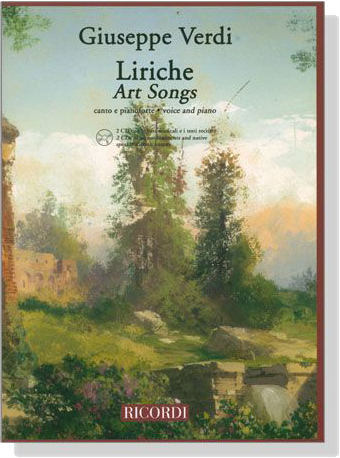 Verdi【CD+樂譜】Liriche‧Art Songs , Voice and Piano
