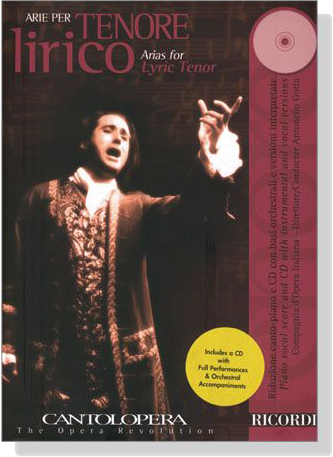 Cantolopera【CD+樂譜】Arie per Tenore lirico