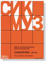 Shostakovich【Concertino Op. 94】for 2 Pianos Shostakovich【Concertino Op. 94】for 2 Pianos