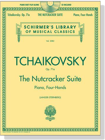 Tchaikovsky【CD+樂譜】The Nutcracker Suite , Op. 71a for Piano , Four Hands