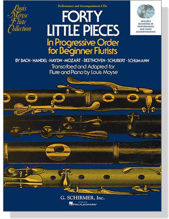 Forty Little Pieces【CD】in Progressive Order for Beginner Flutists