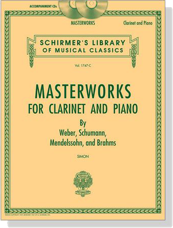 Masterworks for Clarinet and Piano【2CD】非樂譜
