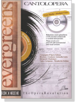 Cantolopera : Evergreens【CD+樂譜】Voce Media/Medium Voice , Volume 1 Cantolopera : Evergreens【CD+樂譜】Voce Media/Medium Voice , Volume 1