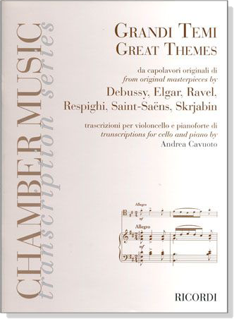 Great Themes from 【Original Masterpieces】transcriptions for Cello and Piano