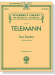 Telemann Four Sonatas【CD+樂譜】for Flute and Piano