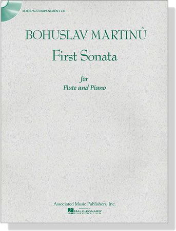 Bohuslav Martinů【CD+樂譜】First Sonata for Flute and Piano