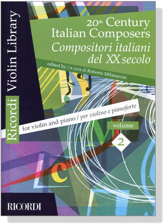 20th Century【Italian Composers】for Violin and Piano , Volume 2