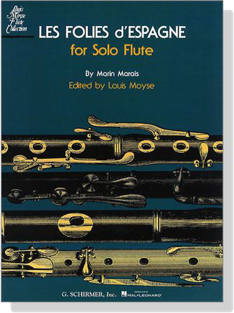 Marin Marais【Les Folies d'Espagne】for Solo Flute