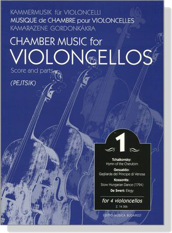 Chamber Music for Violoncellos【Volume 1】Score and parts