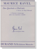 Maurice Ravel【Chanson Romanesque(from Don Quichotte à Dulcinée)】pour voix moyennes et piano