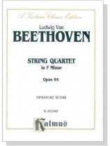 Beethoven【String Quartet in F Minor Opus 95】Miniature Score Beethoven【String Quartet in F Minor Opus 95】Miniature Score