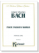 Bach【Four Various Works】Miniature Score