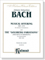 Bach【The Musical Offering and The Goldberg Variations】Miniature Score 總譜 Bach【The Musical Offering and The Goldberg Variations】Miniature Score 總譜