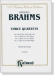 Brahms【Three Quartets】Op. 51, Nos. 1 & 2, Op. 67 , Miniature Score