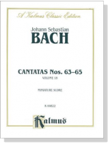 Bach【Cantatas Nos. 63-65】Volume 18 , Miniature Score Bach【Cantatas Nos. 63-65】Volume 18 , Miniature Score