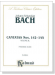 Bach【Cantatas Nos. 142-145】Volume XL , Miniature Score