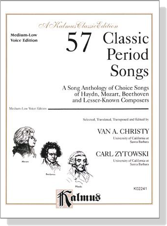 57 Classic Period Songs , Medium-Low Voice Edition