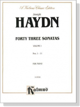 Haydn【Forty Three Sonatas , Volume Ⅰ, Nos. 1-11 】For Piano Haydn【Forty Three Sonatas , Volume Ⅰ, Nos. 1-11 】For Piano