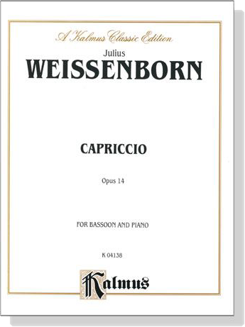Weissenborn【Capriccio , Opus 14】for Bassoon and Piano