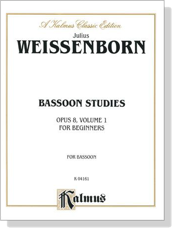 Weissenborn【Bassoon Studies , Opus 8, Volume 1】for Beginners