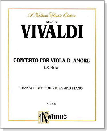 Vivaldi【Concerto for Viola d'Amore】in G Major