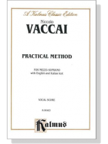 Vaccai【Practical Method】for Mezzo-Soprano Vaccai【Practical Method】for Mezzo-Soprano
