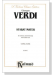 Verdi【Stabat Mater】for Chorus and Orchestra with Latin text,  Choral Score
